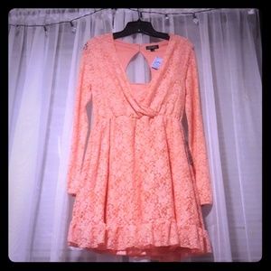 Open back mini dress